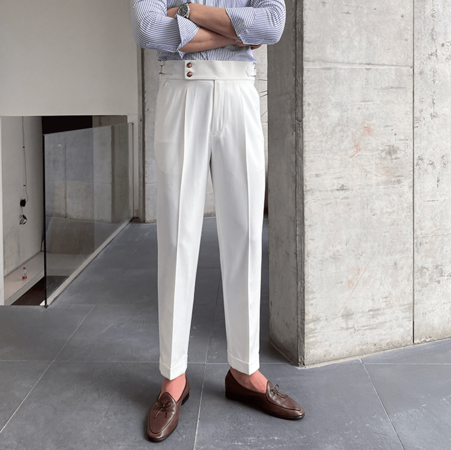 Edward | Pantaloni eleganti a vita alta