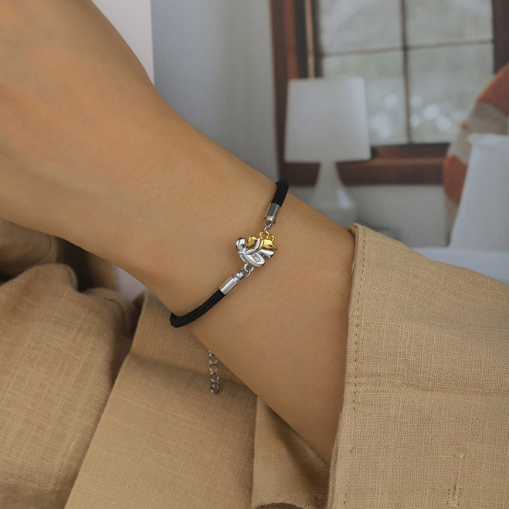 Laura™ | Bracciale con cordino e icona cane