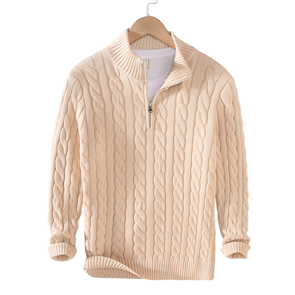 Anthony | Pullover torciglione mezza zip