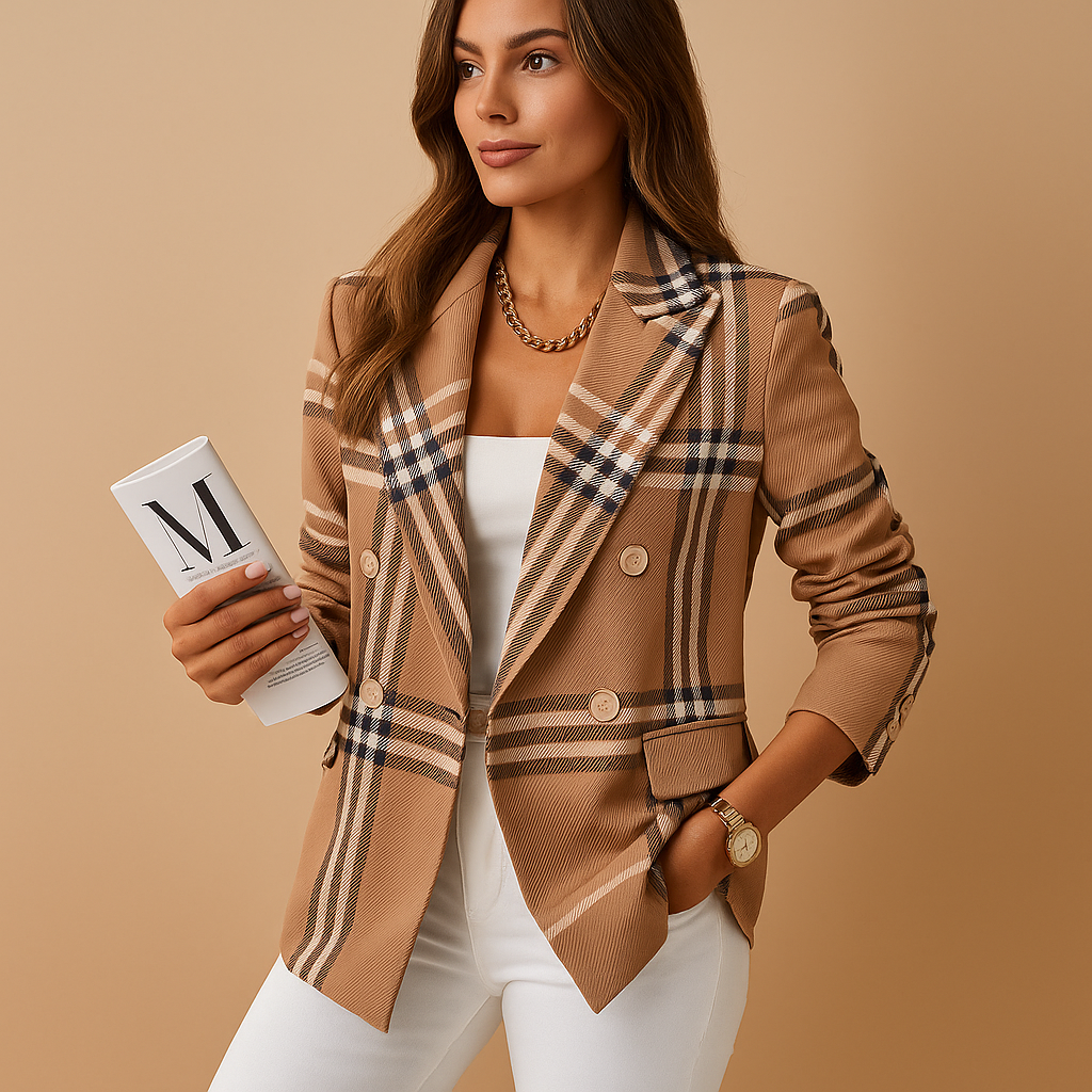 Blazer sagomato con dettagli eleganti per donne | Renée