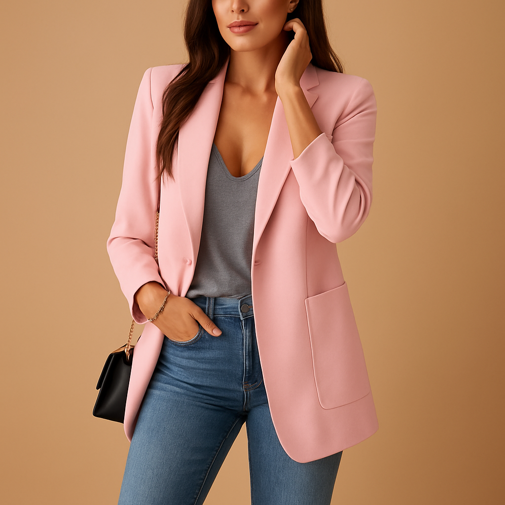 Blazer lungo con taglio slim per donna | Elise