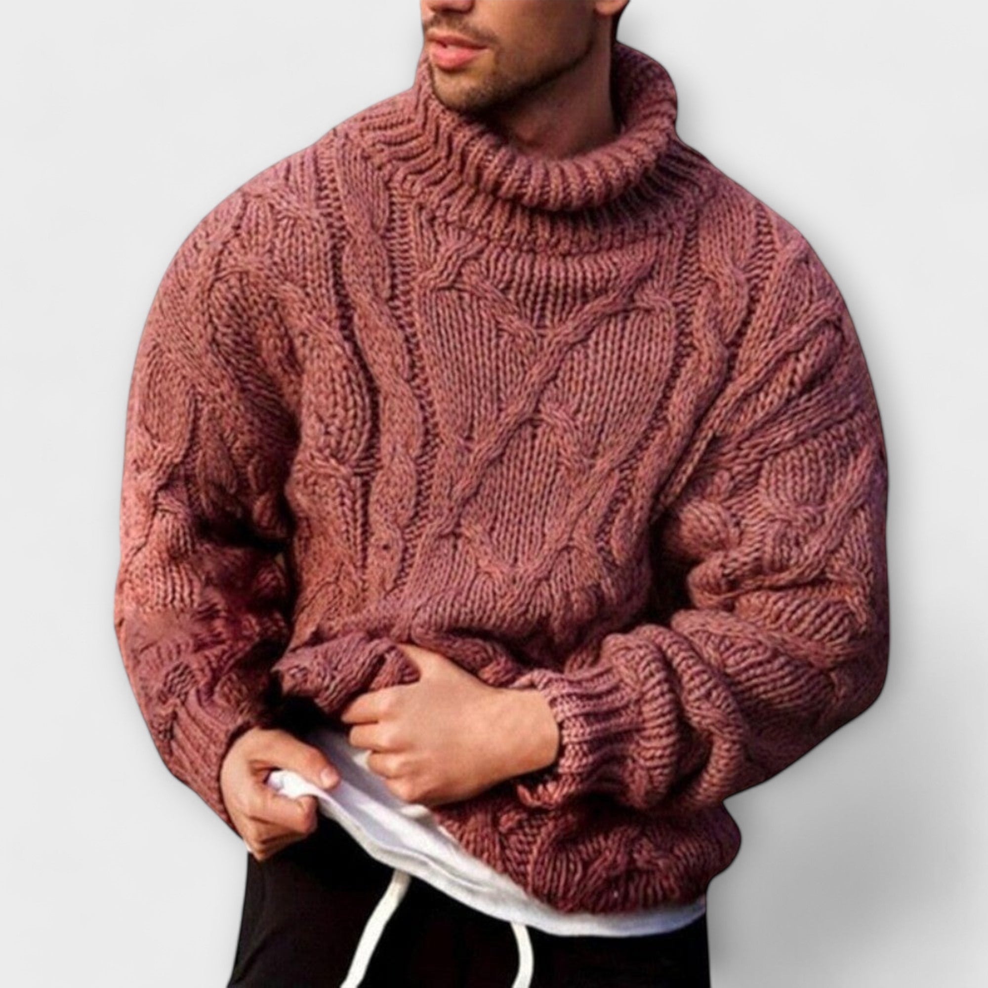 Victor | Maglione elegante con collo alto per l'inverno