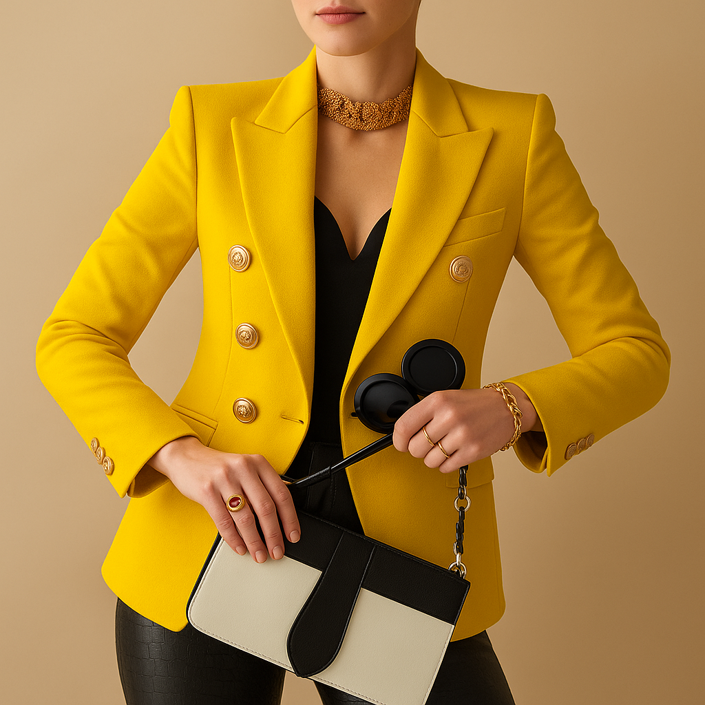 Elegante blazer lungo per donne | Lavina