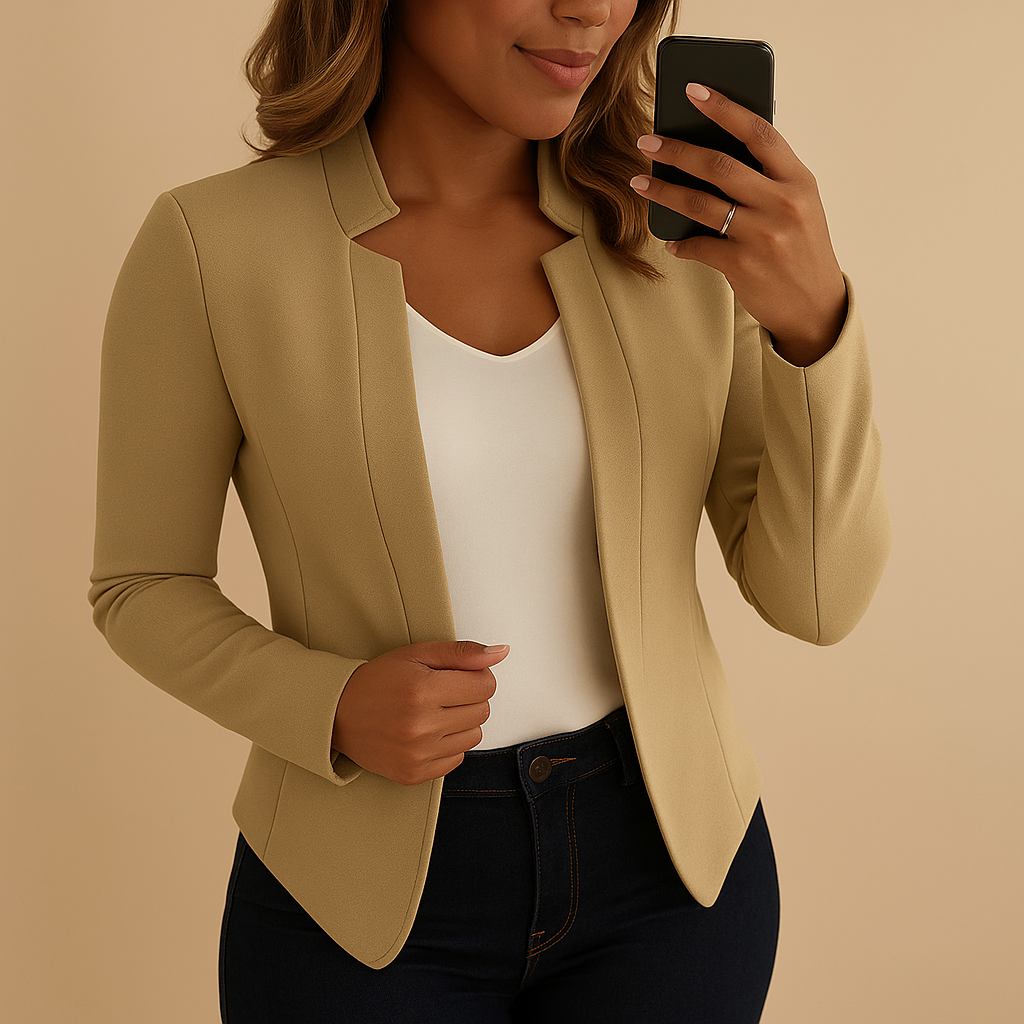 Blazer leggero con colletto a revers per donne | Karlijn