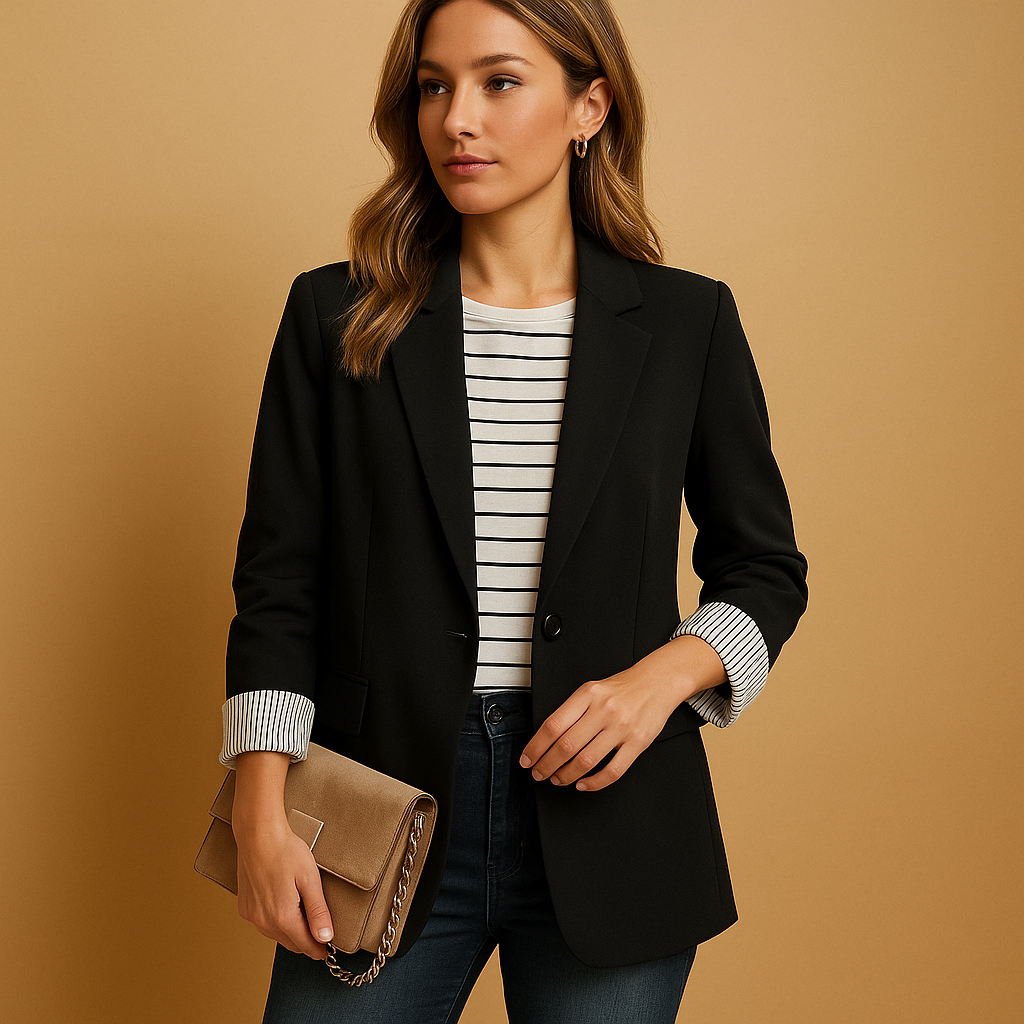 Blazer casual leggero con maniche lunghe per donne | Evelien